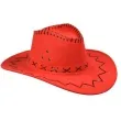 kapelusz kowboj welur czerwony arpex
