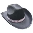 kapelusz kowboj z opaska czarny party tino