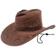 kapelusz kowboj ze sznurkiem brazowy tropic