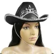 kapelusz kowbojka z korona czarny