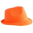 kapelusz neon fedora pomaranczowy funny fashion