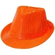 kapelusz neon fedora pomaranczowy widmann