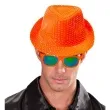 kapelusz neon fedora pomaranczowy widmann
