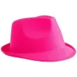 kapelusz neon fedora rozowy funny fashion