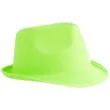 kapelusz neon fedora zielony funny fashion