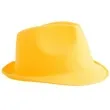 kapelusz neon fedora zolty funny fashion