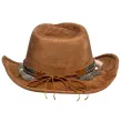 kapelusz piankowy na karnawal country kowboj dziki zachod western bezowy