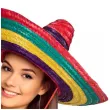 kapelusz slomkowy palmowy meksykanskie sombrero na karnawal fiesta kolorowy