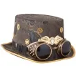 kapelusz steampunk z okularami funny fashion
