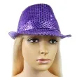 kapelusz super star fioletowy
