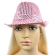 kapelusz super star rozowy