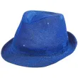 kapelusz swiecacy niebieski brokat