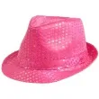 kapelusz swiecacy rozowy neon