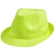kapelusz swiecacy zolty neon