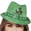 kapelusz swiety patryk cekinowy led zielony smiffys