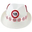 kapelusz urodziny 18 bialy
