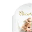 karnet na banknot chrzest swiety aniol dziewczynka 100x65 mm