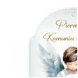 karnet na banknot komunia swieta aniol chlopiec 100x65 mm