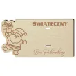 karnet na banknot swiateczny bon podarunkowy z mikolajem 125x65 mm