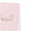 kartka okolicznosciowa bedziesz moim przyjacielem bransoletka rozowa partydeco 10 5 x 14 8 cm