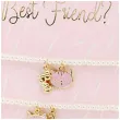 kartka okolicznosciowa bedziesz moim przyjacielem bransoletka rozowa partydeco 10 5 x 14 8 cm