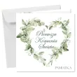 kartka okolicznosciowa eukaliptusowe serce prezent pamiatka na komunie swieta 15x15 cm