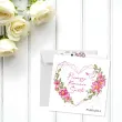 kartka okolicznosciowa rozowe serce prezent pamiatka na komunie swieta 15x15 cm