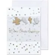 kartka okolicznosciowa w dniu chrztu sw aniolek paw 12 5 x 17 6 cm
