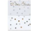 kartka okolicznosciowa w dniu chrztu sw aniolek paw 12 5 x 17 6 cm