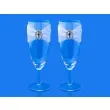 kieliszki do szampana z owalna klamra 2 szt