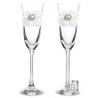 kieliszki do szampana zlote serca partydeco 2 szt