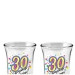 kieliszki do wodki 30 urodziny szklane bgtech 35 ml 4 szt