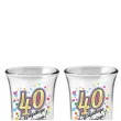 kieliszki do wodki 40 urodziny szklane bgtech 35 ml 4 szt