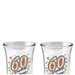 kieliszki do wodki 60 urodziny szklane bgtech 35 ml 4 szt