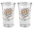 kieliszki do wodki 60 urodziny szklane bgtech 35 ml 4 szt