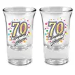kieliszki do wodki 70 urodziny szklane bgtech 35 ml 4 szt