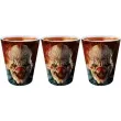 kieliszki do wodki straszny klaun guirca 3 szt