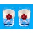 kieliszki do wodki z rozyczkami 2 szt
