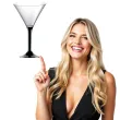 kieliszki jednorazowe martini aperitif czarne goldplast 185 ml 10 szt