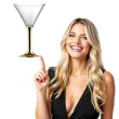 kieliszki jednorazowe martini aperitif zlote chrom goldplast 185 ml 10 szt