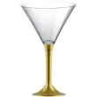 kieliszki jednorazowe martini aperitif zlote goldplast 185 ml 10 szt