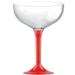 kieliszki jednorazowe szampan classic czerwony transparent goldplast 205 ml 10 szt
