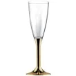 kieliszki jednorazowe szampan classic zloty chrom goldplast 120 ml 6 szt