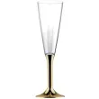 kieliszki jednorazowe szampan classic zloty chrom goldplast 160 ml 6 szt