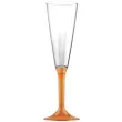 kieliszki jednorazowe szampan long xl pomaranczowe goldplast 160 ml 10 szt