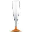 kieliszki jednorazowe szampan premium pomaranczowe goldplast 140 ml 10 szt