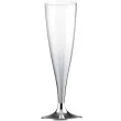kieliszki jednorazowe szampan premium srebrny chrom goldplast 140 ml 6 szt