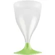 kieliszki jednorazowe wino claassic zielone jasne goldplast 200 ml 10 szt