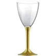 kieliszki jednorazowe wino classic zlote goldplast 180 ml 10 szt