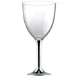 kieliszki jednorazowe wino xl srebrne chrom goldplast 300 ml 10 szt